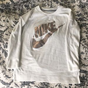 Nike white sweatshirt